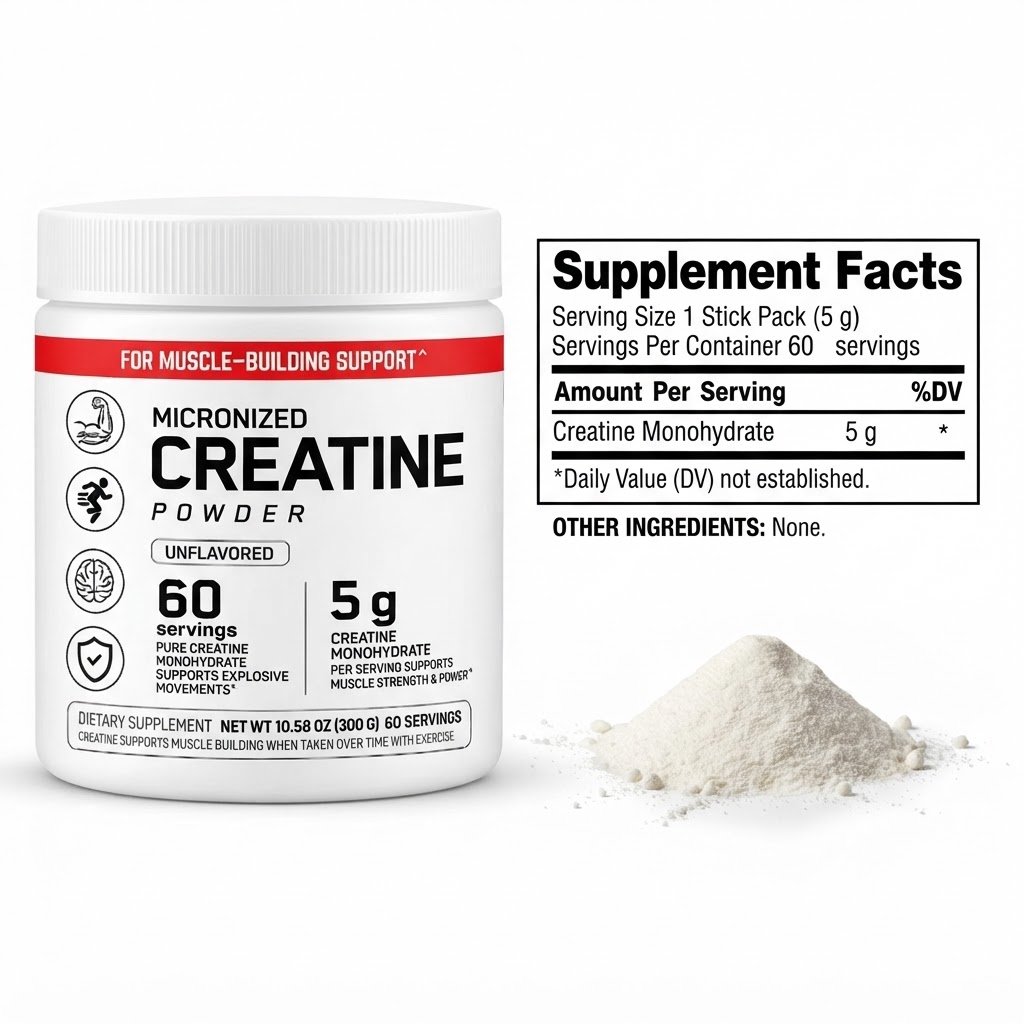 Private label powder supplement tub packaging