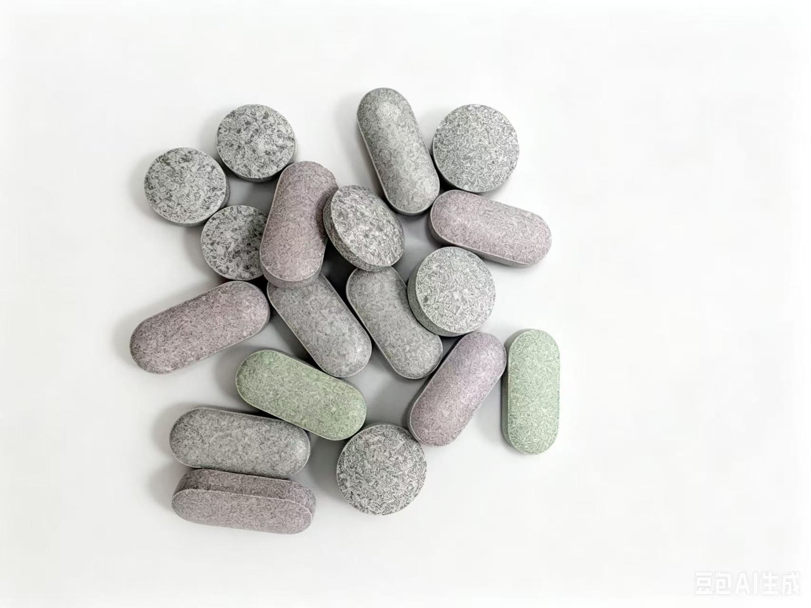 Multiple colors and shapes of hydrogen water tablets