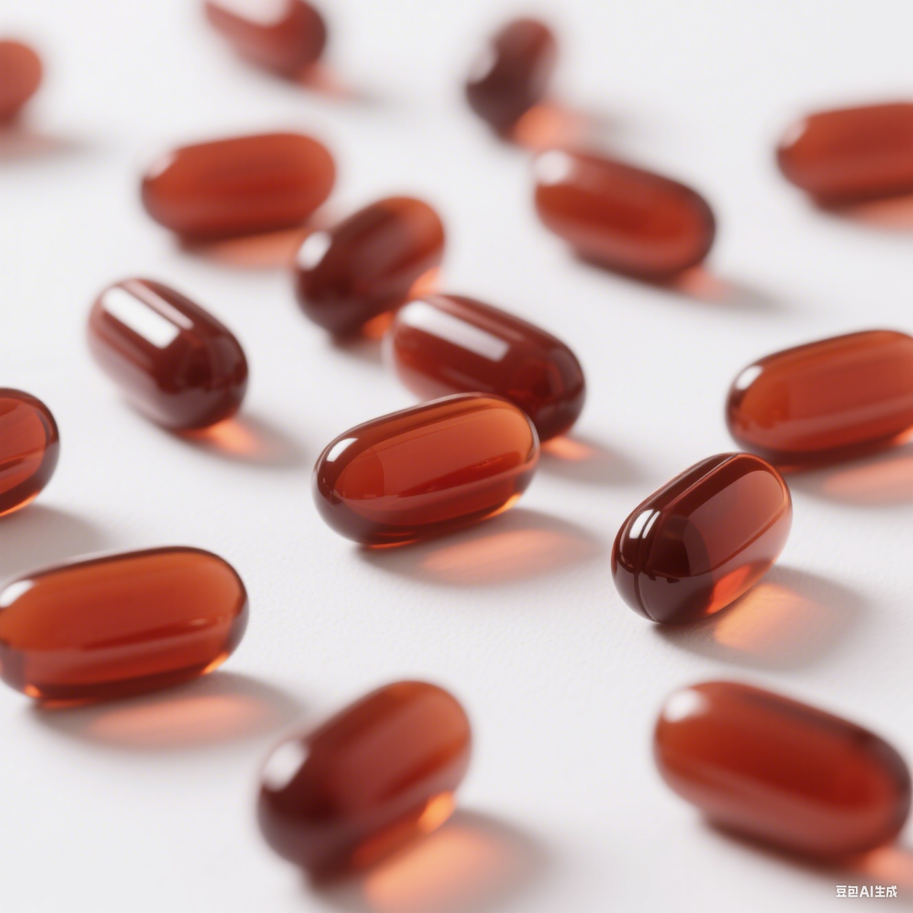 Amber brown custom softgel supplement samples